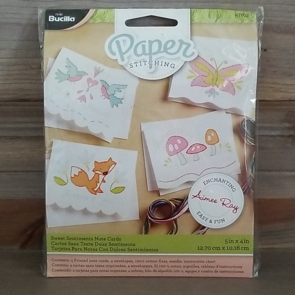 Plaid Bucilla Paper Stitching Note Cards - Picture 2 of 11